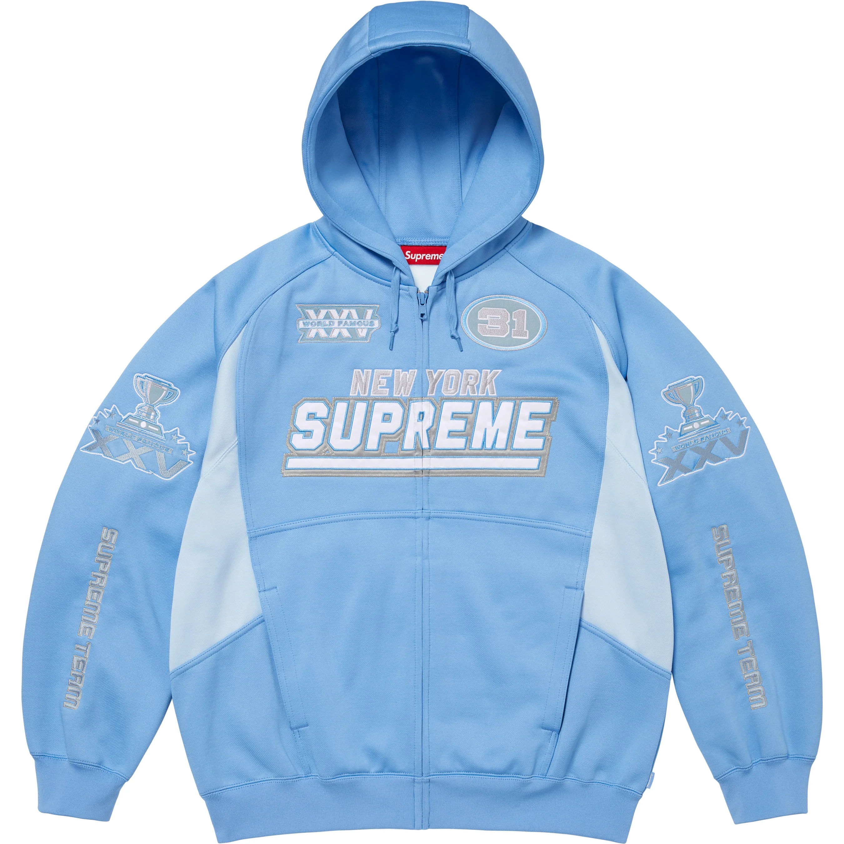 Football Zip Up Hooded Sweatshirt view 10